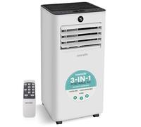 SereneLife Condizionatore Portatile 9000 BTU, Climatizzatore Portatile 3-in-1 con Ventilatore e Deumidificatore, Pinguino Condizionatore, 31 m², Kit Finestra, Telecomando, Casa, Ufficio e Scuola