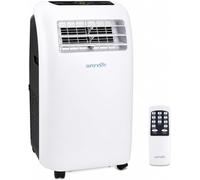 SereneLife Condizionatore portatile con telecomando, 9.000 BTU, mobile, riscaldatore, silenzioso, deumidificatore, ventilatore, kit di scarico finestra, ideale per tutto l'anno