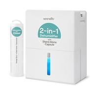 SereneLife Deumidificatore da 91 oz. - Deumidificatore a semiconduttore con spegnimento automatico, defrost, timer e modalità sonno, controllo dell'umidità, serbatoio da 0,6 galloni, design silenzioso