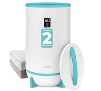 SereneLife Elettrico Bagno a Secchio con Profumazione Personalizzata, Scaldasalviette di Lusso per Lui e Lei, Spegnimento Automatico, Adatto a 2 Asciugamani, Coperte e Accappatoi, ABS, Blu, One Size