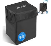 SereneLife Fodera per carrello della spesa rimovibile, 32 x 39 x 49,5 cm, impermeabile e resistente agli strappi, tessuto Oxford 600D per generi alimentari, lavanderia, bagagli, funziona alla grande