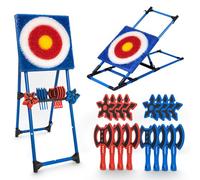 SereneLife Giochi da Giardino per Bambini, Giochi da Esterno per Bambini, Giocattoli di Lancio per Feste di Compleanno e Carnevale, Set di Lancio con 8 Asce e 8 Freccette, Sicuro e Pieghevole