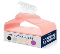 SereneLife Grucce Appendiabiti Antiscivolo in Velluto, 20 Stampelle Armadio, Set di Grucce Resistenti con Gancio Ruotabile a 360 Gradi, Appendiabiti per Felpe, Abbigliamento Bambino