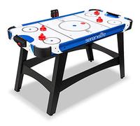 SereneLife Hockey da Tavolo con Motore 2 Volte più Potente, Air Hockey Segnapunti Digitale LED, Distributore di Dischi e Accessori Completi