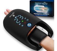 SereneLife Massaggiatore Mani con Calore 45°C e Compressione con Impastamento, 6 Modalità, 6 Livelli di Intensità, 3 Timer 15/30/60 Minuti per Relax e Sollievo delle Tensioni Muscolari