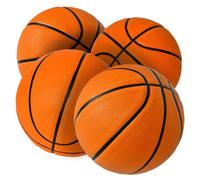 SereneLife Mini palloni da basket, set di 4 palline di ricambio in gomma da | Set di 4 palline da basket in gomma da 17,8 cm con impugnatura antiscivolo e ritenzione dell'aria per cerchi interni