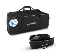 SereneLife SLGZBGA - Borsone da viaggio portatile da golf in nylon extra large resistente all'acqua, con cerniere resistenti, ampio scomparto con tracolla e manici imbottiti, borsa da viaggio