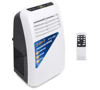 Serenelife SLPAC7EU Condizionatore Portatile 3-in-1, Deumidificatore Integrato, Ventilatore, Telecomando, Kit Scarico Finestra, 7,000 BTU, Classe A, 2.4 kg, 57 Decibel, Bianco