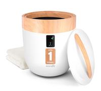 SereneLife SLTLWS750 Scaldasalviette con fragranze Personalizzate per Spa e Bagno, Timer 20/40/60/90 Minuti, Si Adatta a 1 Asciugamano Grande, Coperta, Accappatoio, Pigiama (Rosa), Legno