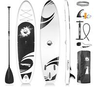 SereneLife Stand up Paddle Board Gonfiabile - Pagaia SUP Antiscivolo, Pompa, Cordino di Sicurezza e Accessori Giovani