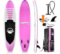 SereneLife Stand up Paddle Board Gonfiabile - Pagaia SUP Antiscivolo, Pompa, Cordino di Sicurezza e Accessori Giovani
