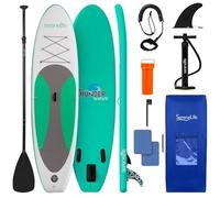 SereneLife Stand up Paddle Board Gonfiabile - Pagaia SUP Antiscivolo, Pompa, Cordino di Sicurezza e Accessori - Divertente Tavola SUP Gonfiabile per Adulti e Giovani con Ampio Design Stabile