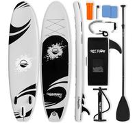 SereneLife SUP Gonfiabile, Tavola SUP, Stand Up Paddle Board con Deck EVA Antiscivolo e Design Largo Stabile, Accessori Premium Inclusi, per Adulti e Giovani