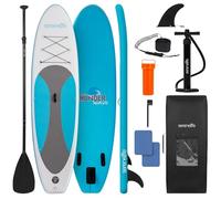SereneLife SUP Gonfiabile, Tavola SUP, Stand Up Paddle Board, Design Largo e Stabile, Pedana Antiscivolo in EVA, Accessori Inclusi, per Adulti e Giovani