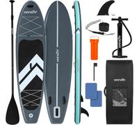SereneLife SUP Gonfiabile, Tavola Sup, Stand Up Paddle Board Ultraleggera, Larga e Stabile con Deck EVA Antiscivolo, Accessori Premium, per Giovani e Adulti, Capacità 159 kg