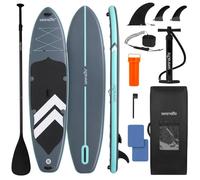 SereneLife SUP Gonfiabile XL, Tavola Sup Extra Larga per Adulti, Stand Up Paddle Board per Bambini e Animali, Deck Antiscivolo, Design Stabile e Leggero, Accessori Premium, Capacità 200 kg