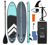 SereneLife SUP Gonfiabile XL, Tavola Sup Extra Larga per Adulti, Stand Up Paddle Board per Bambini e Animali, Deck Antiscivolo, Design Stabile e Leggero, Accessori Premium, Capacità 200 kg