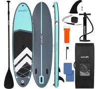 SereneLife SUP Gonfiabile XL, Tavola Sup Extra Larga per Adulti, Stand Up Paddle Board per Bambini e Animali, Deck Antiscivolo, Design Stabile e Leggero, Accessori Premium, Capacità 200 kg