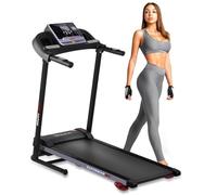 SereneLife Tapis Roulant Pieghevole, Tapis Roulant Elettrico Digitale Compatto con Sincronizzazione App Bluetooth, Regolazione Manuale dell'Inclinazione, per Camminare, Correre, Palestra