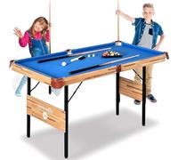 SereneLife Tavolo da Biliardino Pieghevole, Biliardino Professionale Portatile e Accessori, Biliardino per Bambini e Adulti, Steccette, Stecca, Palline
