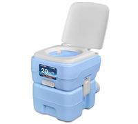 SereneLife WC Portatile da 20 Litri per Campeggio e Barca, 120 Scarichi, Serbatoio Rifiuti Rimovibile con Spruzzatore e WC Borsa da Viaggio