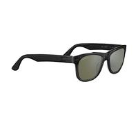 Serengeti Foyt XL Occhiali, Large Shiny Black Transparent Layer, L Unisex-Adulto