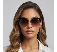 Serengeti Occhiali 8939 Lela 50mm Donna Nero Mezzo Cerchio Rotondo Polarizzati