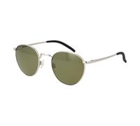 Serengeti Occhiali Da Sole Designer Unisex Silver Rotondi Verdi Polarizzati 50mm