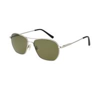 Serengeti Occhiali Da Sole Unisex Designer Silver Pilot Verde Polarizzati 55mm