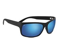 Serengeti Pistoia Occhiali da Sole, Unisex, Pistoia, Pistoia Satin Black Polarized 555nm Blue