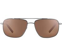 Serengeti SPELLO, Occhiali Unisex-Adulto, Shiny Gunmetal/Dark Brown/Chocolate Brown, Talla única