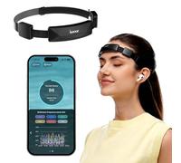 SereniBrain Fascia per la meditazione, dispositivo di neurofeedback EEG, audio in tempo reale e feedback visivo per allenamento di meditazione | Traccia onde cerebrali alfa, beta, gamma, theta, delta