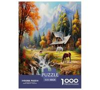 Serenità Alpina | Paesaggio Puzzle Da 1000 Pezzi, Gioco Educativo Impegnativo Divertente Per Adulti E Ragazzi, Unica Decorazione Per La Casa | Regalo 38x26cm/1000pcs
