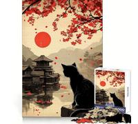 Serenità in fiore di ciliegio Puzzle da 1000 pezzi per concentrazione, relax e tranquillità Bordi precisi Elegante regalo di Natale (50x75cm)