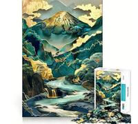 Serenità ﹨u Puzzle di tranquillità da 1000 pezzi per adulti, stimolante per la mente, antistress, con bordi precisi, decorazione da parete (38x52cm)