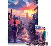Serenità ﹨u Puzzle di tranquillità per adolescenti 1000 pezzi Gioco di pensiero intelligente Divertimento Tempo libero Ritaglio chiaro Decorazione murale (50x75cm)