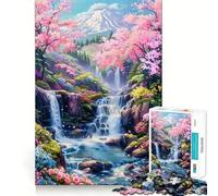 Serenità ﹨u Tranquillità Puzzle da 1000 pezzi per adolescenti Migliora la memoria Rilassamento mentale Bordi netti Regalo creativo (38x26cm)
