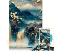 Serenità ﹨u Tranquillità Puzzle da 1000 pezzi per adolescenti Puzzle logico Treno Giocattolo Antistress Taglio liscio Regalo memorabile (38x26cm)
