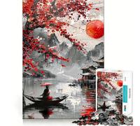 Serenità ﹨u Tranquillità Puzzle per adolescenti 1000 pezzi Puzzle per la mente Casual Relax Assemblaggio immagini Regalo sincero (38x52cm)