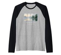 serenità Uno Stato di Calma Natura Pacifica e consapevolezza Zen Maglia con Maniche Raglan