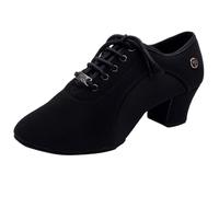 Serenitison Uomo Scarpe da Ballo,Punta Chiusa Lacci Salsa Tangos Pratica Scarpe,Altezza Tacco 5 cm,Scarpe da Ballo Latino Donna,Anti Scivolo,per Latino,Salsa,Tangos,Rumba,Pratica ed Esibizione