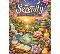 Serenity coloring book for adults: A Collection of Beautifully Detailed Flower Patterns to Color