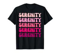 Serenity First Name Minimalist Design Maglietta