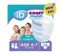 Serenity iD Comfy Junior Pants - Mutandine assorbenti per le perdite urinarie dei bambini, 14 pezzi