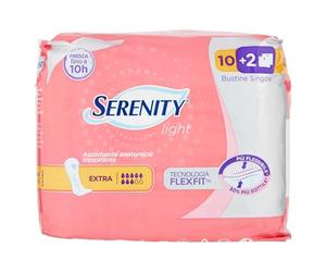 Serenity Io Ci Conto - Assorbente Anatomico Extra, 12 assorbenti