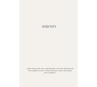 SERENITY journal with 150 lined pages to capture your thoughts, dreams, and moments of stillness.