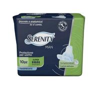 Serenity Light Men Super - Assorbenti maschili per le perdite di urina, 10 pezzi