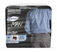 PANNOLINO SERENITY MAN PANTS BLACK TAGLIA MEDIA 12 PEZZI