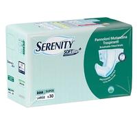 Serenity PANNOLONE PER INCONTINENZA A MUTANDINA SERENITY SOFTDRY+ ALOE SUPER LARGE 30 PEZZI