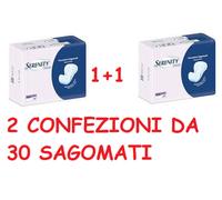 SERENITY PANNOLONI SAGOMATI CLASSIC MAXI 30 PEZZI 2 CONFEZIONI TOT 60 SAGOMATI